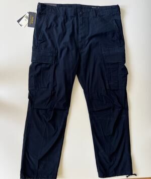 Polo Ralph Lauren Men's Utility Surplus Cargo Chino Pants 38x32 Aviator Navy New